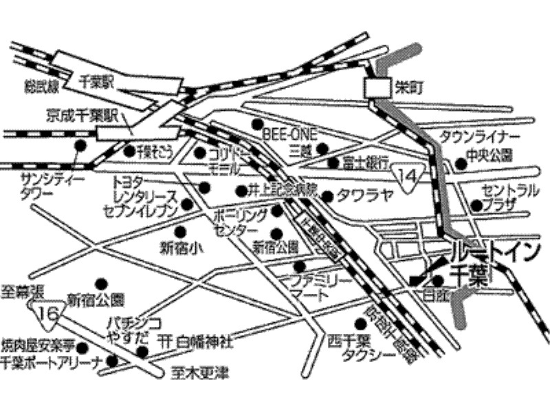 Hotel Route-Inn Chiba Exterior foto
